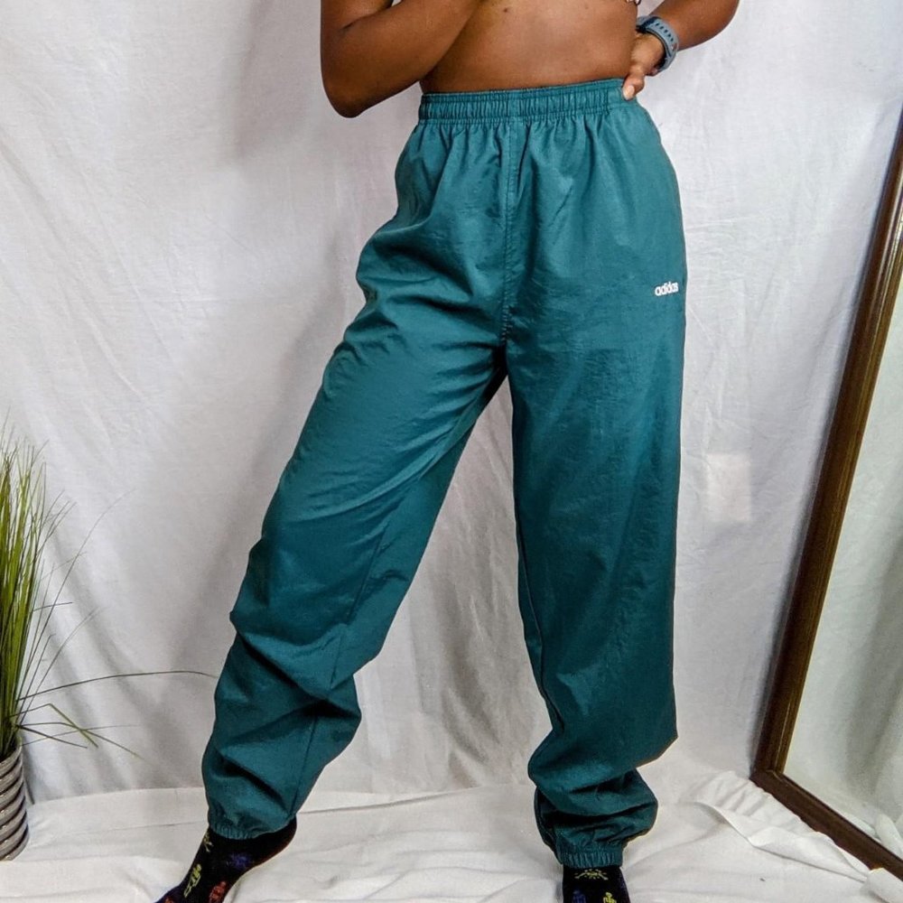 Vintage Adidas Track Pants (Teal)